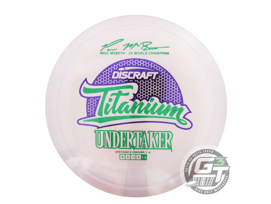 Discraft Titanium Undertaker [Paul McBeth 5X] Distance Driver Golf Disc (Individually Listed)