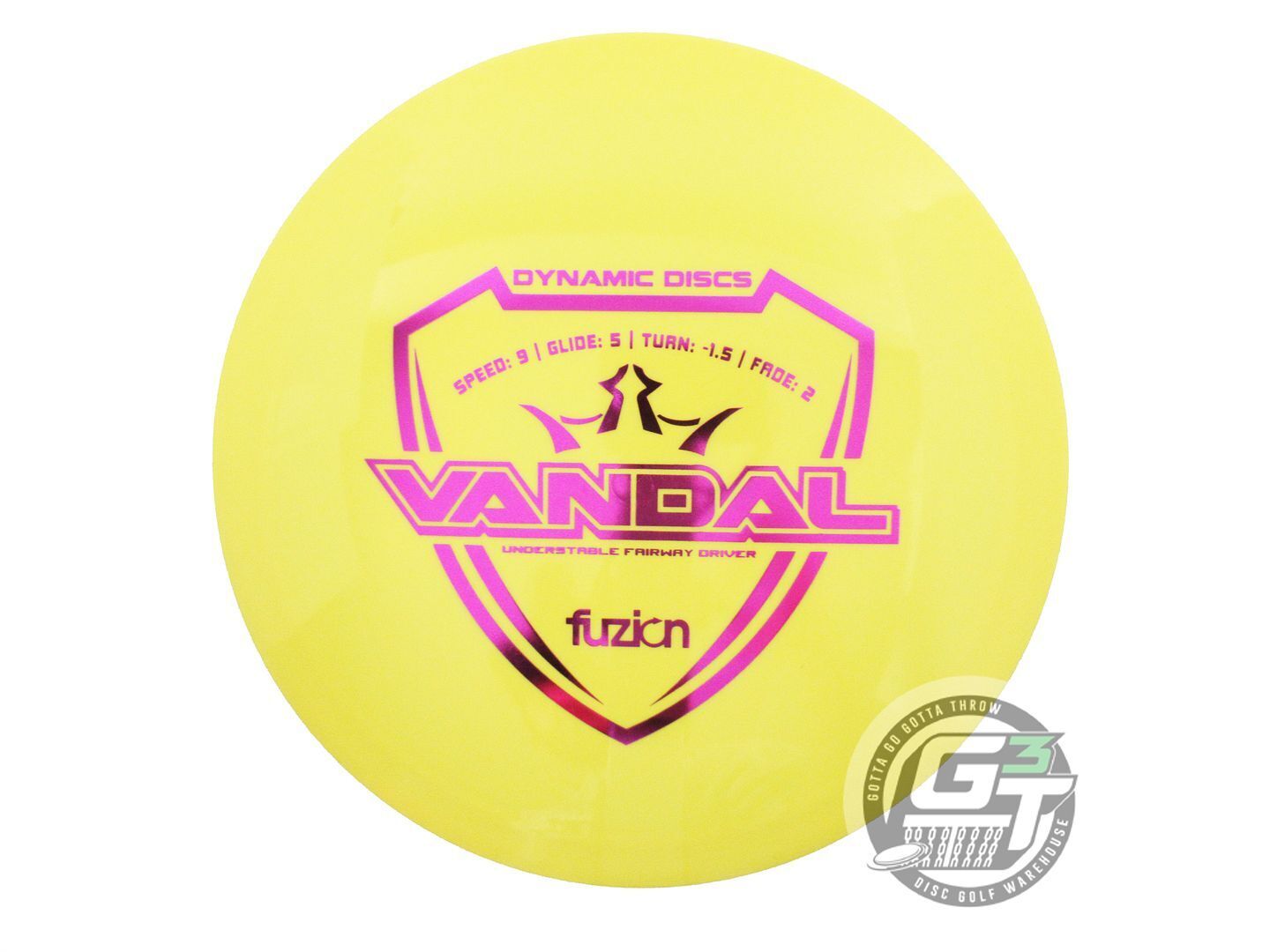 Dynamic Discs Fuzion Vandal Fairway Driver Golf Disc (Individually Listed)