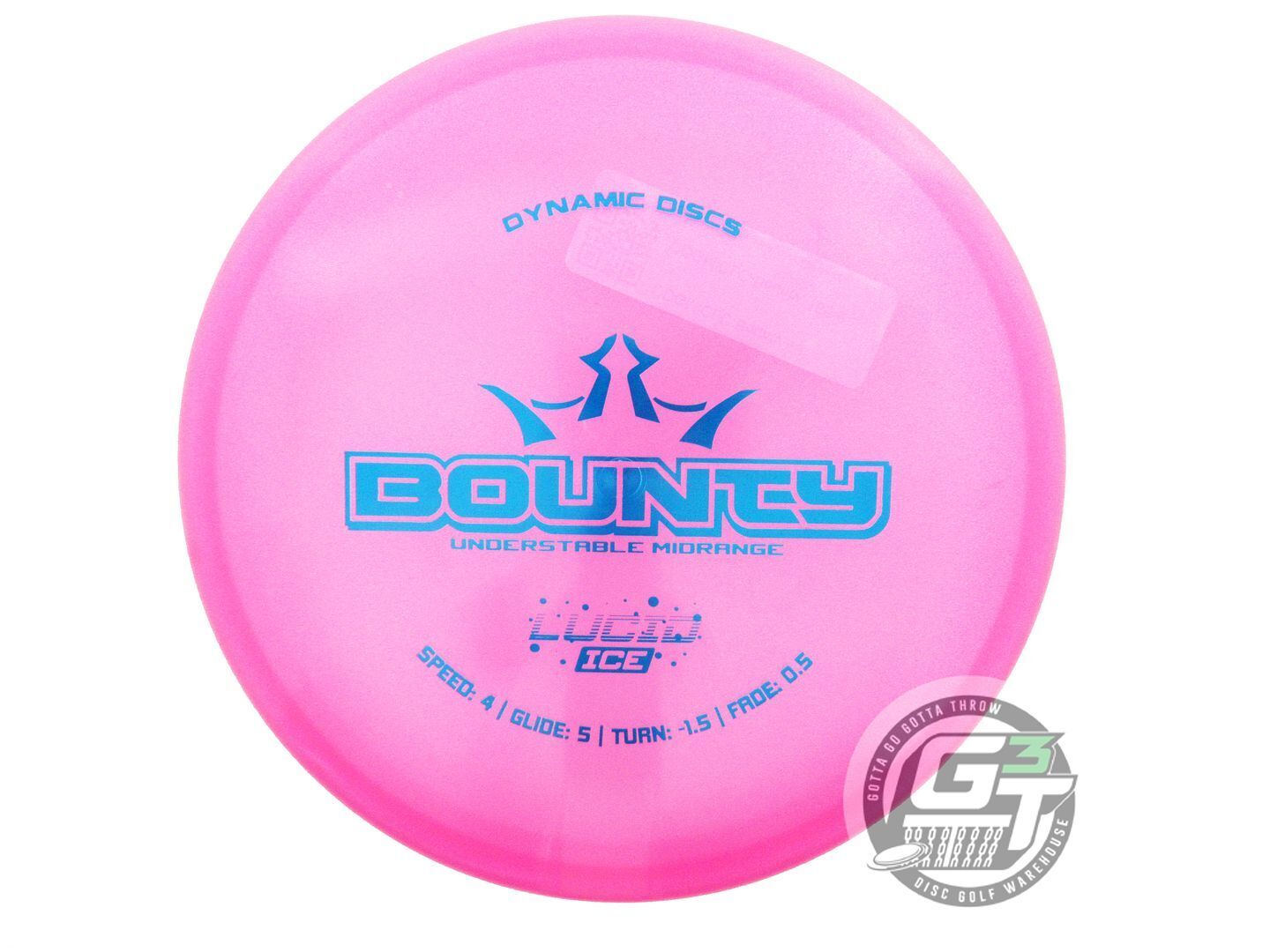 Dynamic Discs Glimmer Lucid Ice Bounty Midrange Golf Disc (Individually Listed)
