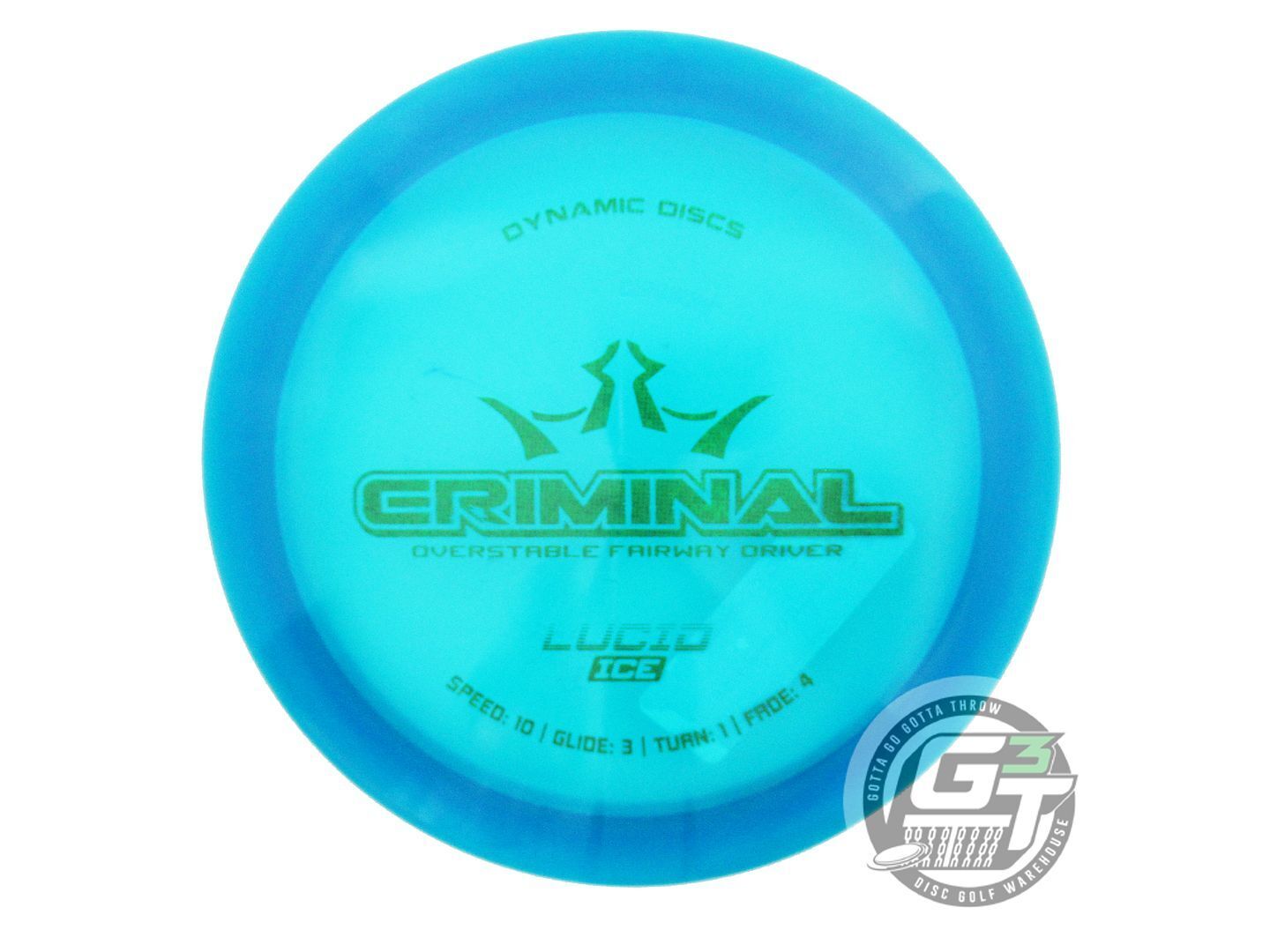 Dynamic Discs Lucid Ice Criminal Distance Driver Golf Disc (Individually Listed)