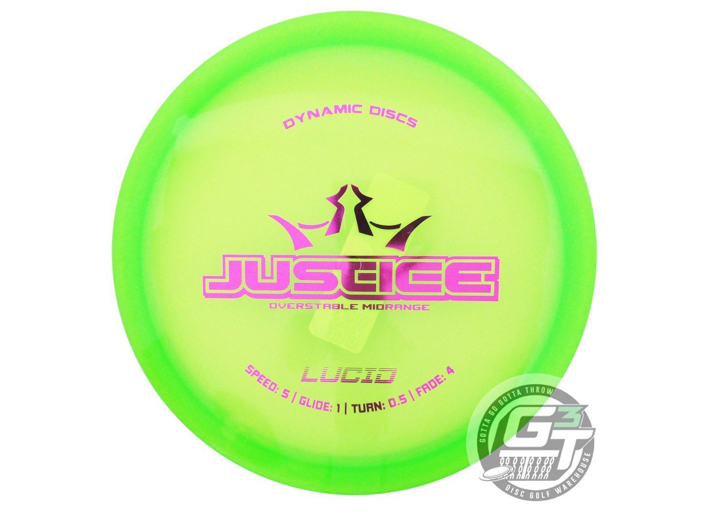 Dynamic Discs Lucid Justice Midrange Golf Disc (Individually Listed)