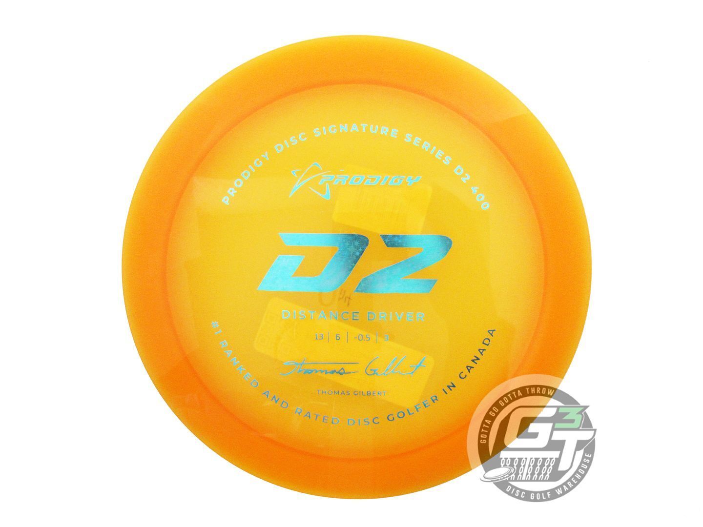 Prodigy Limited Edition 2022 Signature Series Thomas Gilbert 400 Series D2 Distance Driver Golf Disc (Individually Listed)