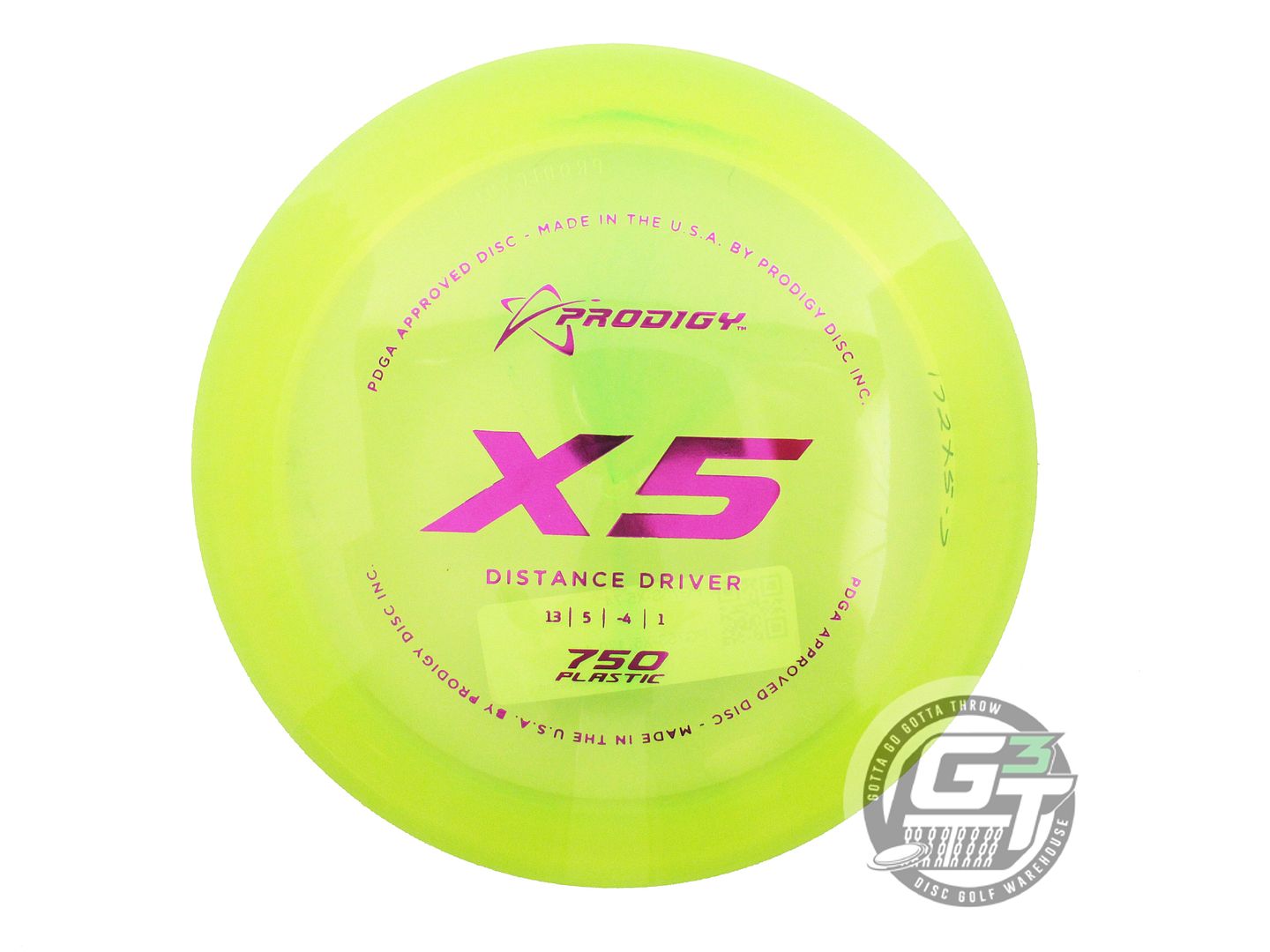 Prodigy 750 Series X5 Distance Driver Golf Disc (Individually Listed)