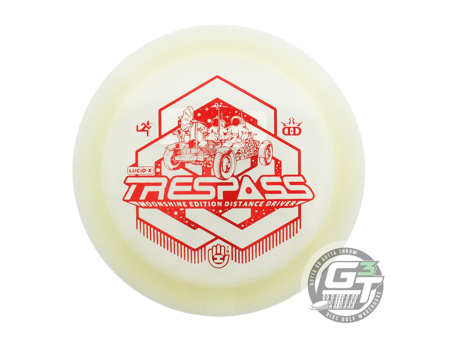 Dynamic Discs Limited Edition HSCo Rover Stamp Moonshine Glow Lucid-X Trespass Distance Driver Golf Disc (Individually Listed)