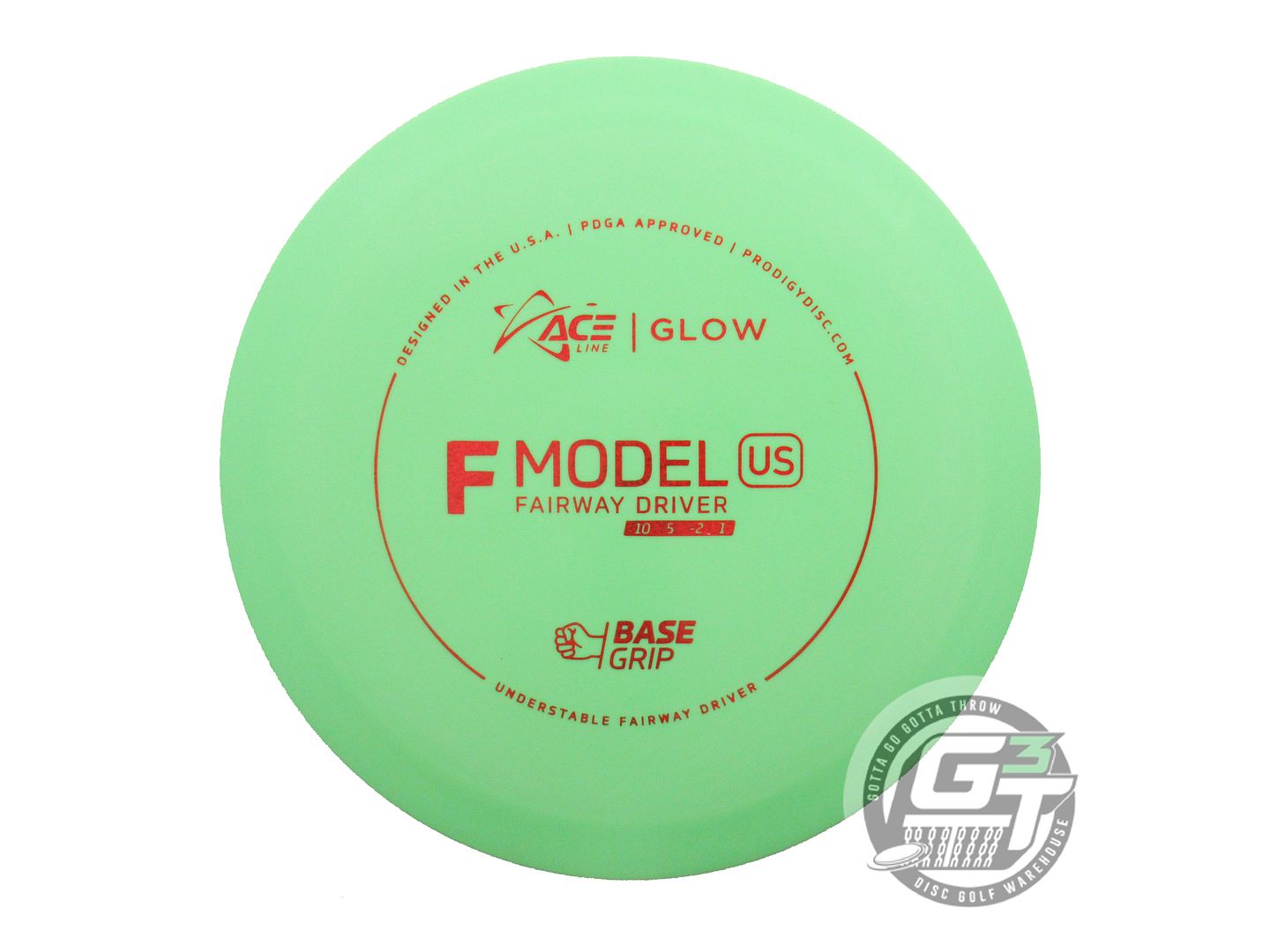 Prodigy Ace Line Glow Base Grip F Model US Fairway Driver Golf Disc (Individually Listed)