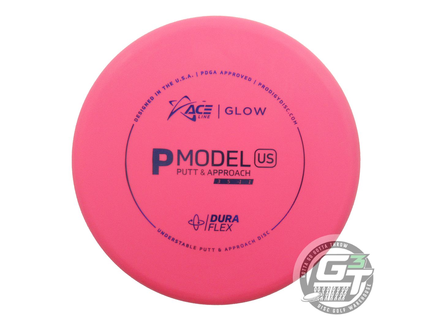 Prodigy Ace Line Glow DuraFlex P Model US Putter Golf Disc (Individually Listed)