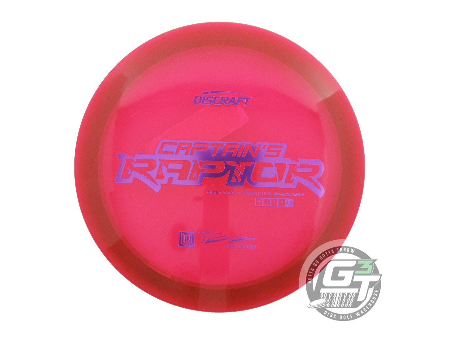 Discraft Limited Edition 2022 Paul Ulibarri Captain's Special Blend Elite Z Raptor Distance Driver Golf Disc (Individually Listed)