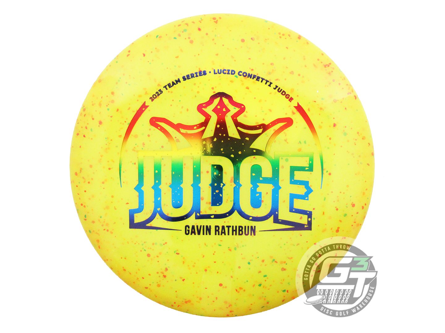 Dynamic Discs Limited Edition 2023 Team Series Gavin Rathbun Confetti Lucid Judge Putter Golf Disc (Individually Listed)