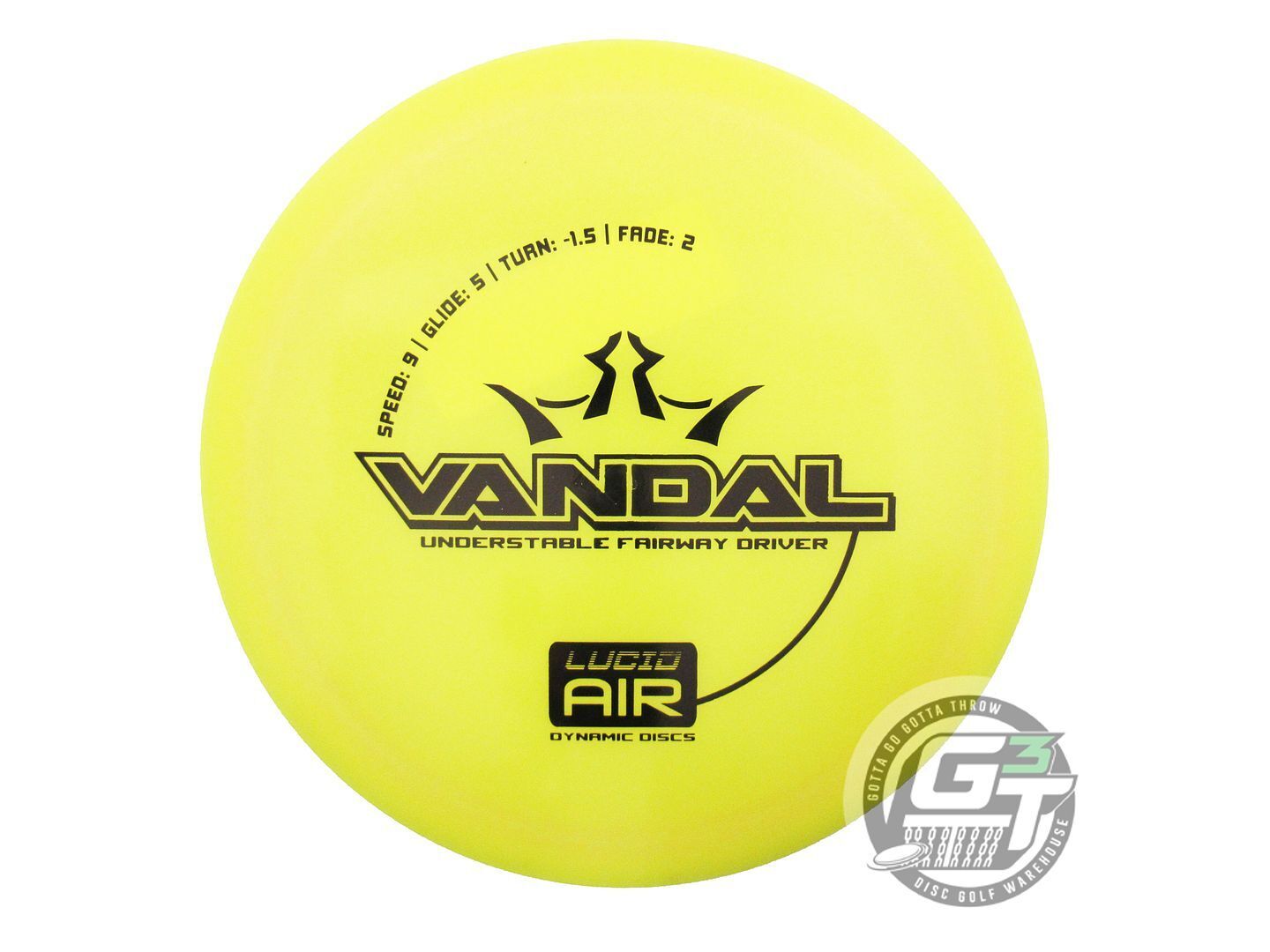 Dynamic Discs Lucid AIR Vandal Fairway Driver Golf Disc (Individually Listed)