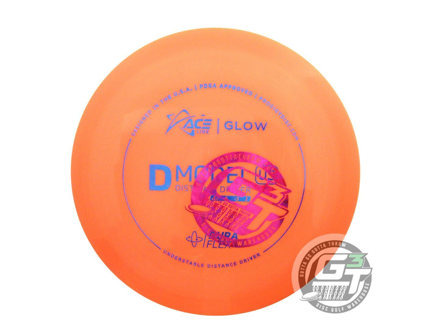 Prodigy Factory Second Ace Line Glow DuraFlex D Model US Distance Driver Golf Disc (Individually Listed)