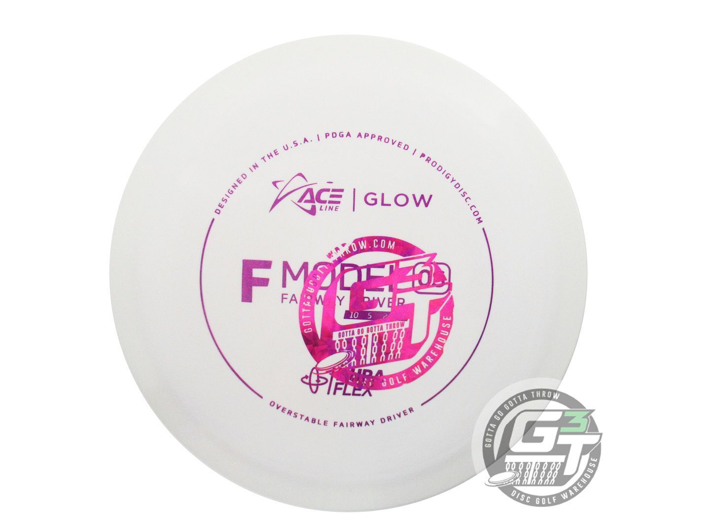 Prodigy Factory Second Ace Line Glow DuraFlex F Model OS Fairway Driver Golf Disc (Individually Listed)