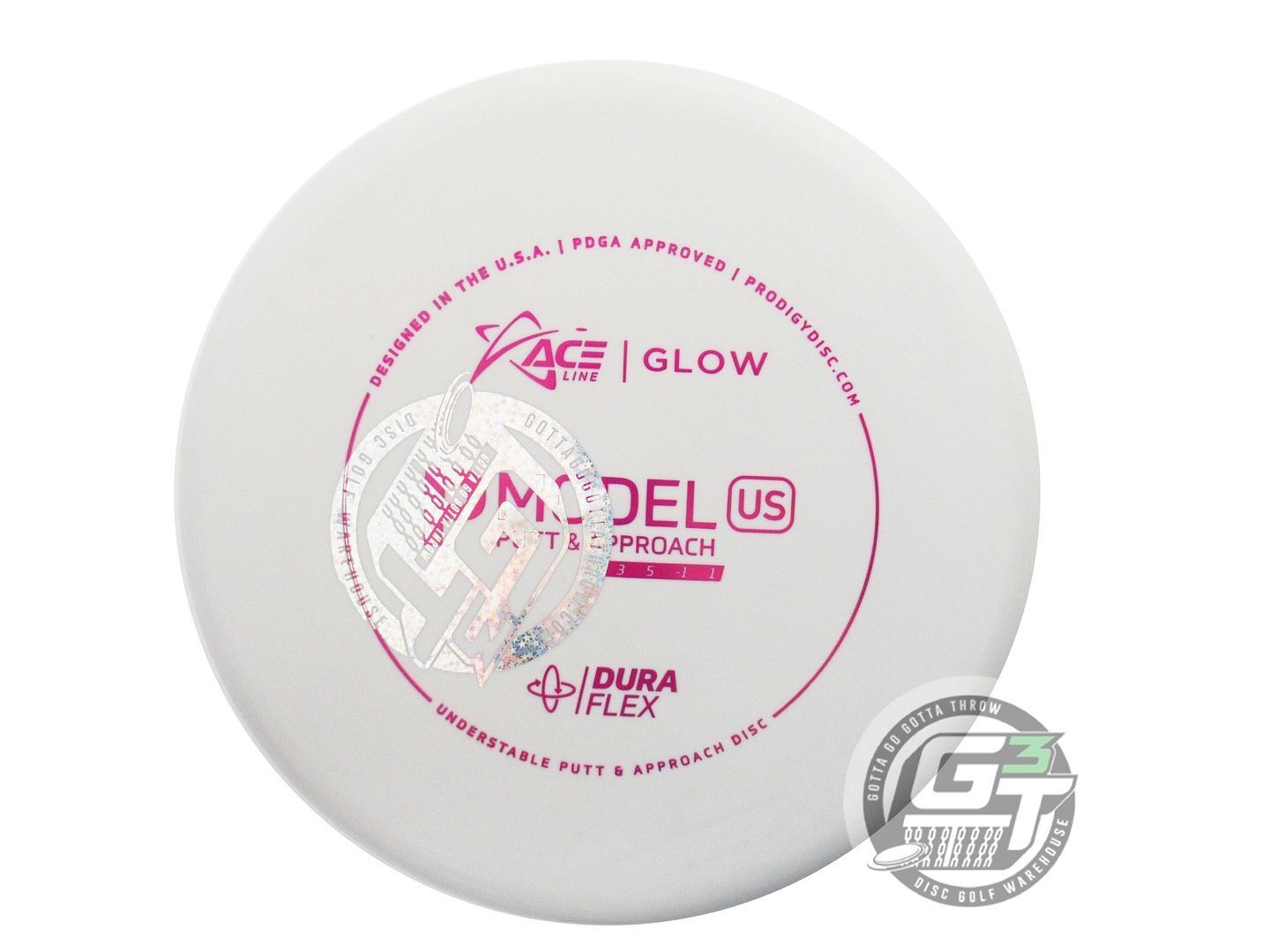 Prodigy Factory Second Ace Line Glow DuraFlex P Model US Putter Golf Disc (Individually Listed)