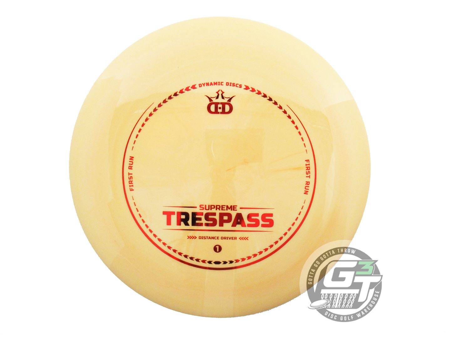 Dynamic Discs First Run Supreme Trespass Distance Driver Golf Disc (Individually Listed)