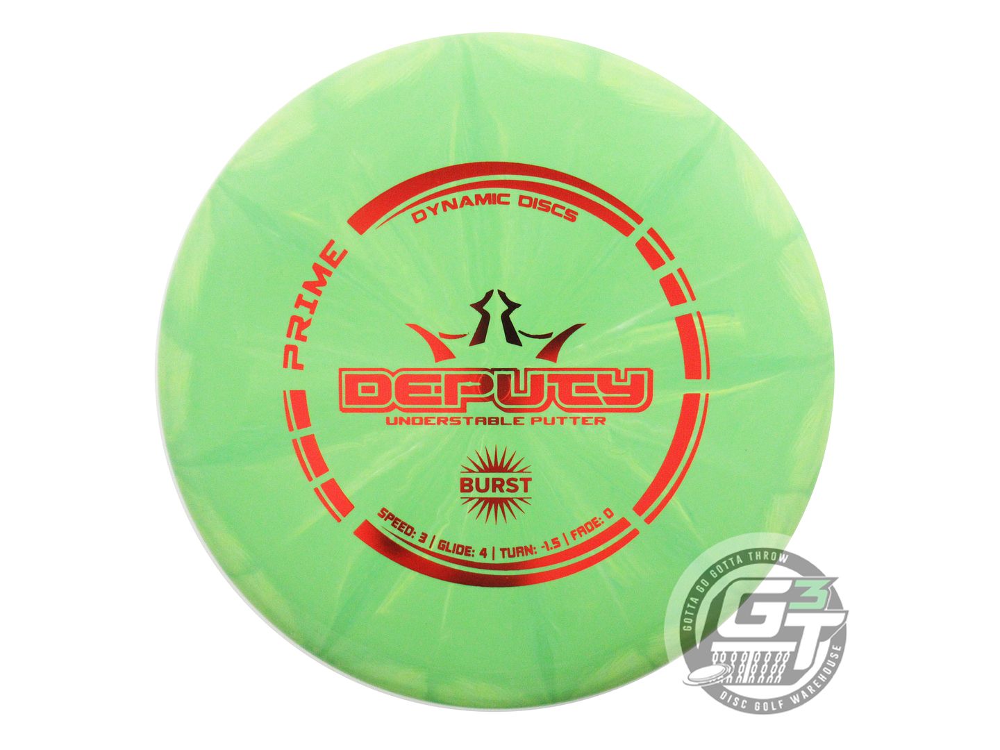 Dynamic Discs Prime Burst Deputy Putter Golf Disc (Individually Listed)