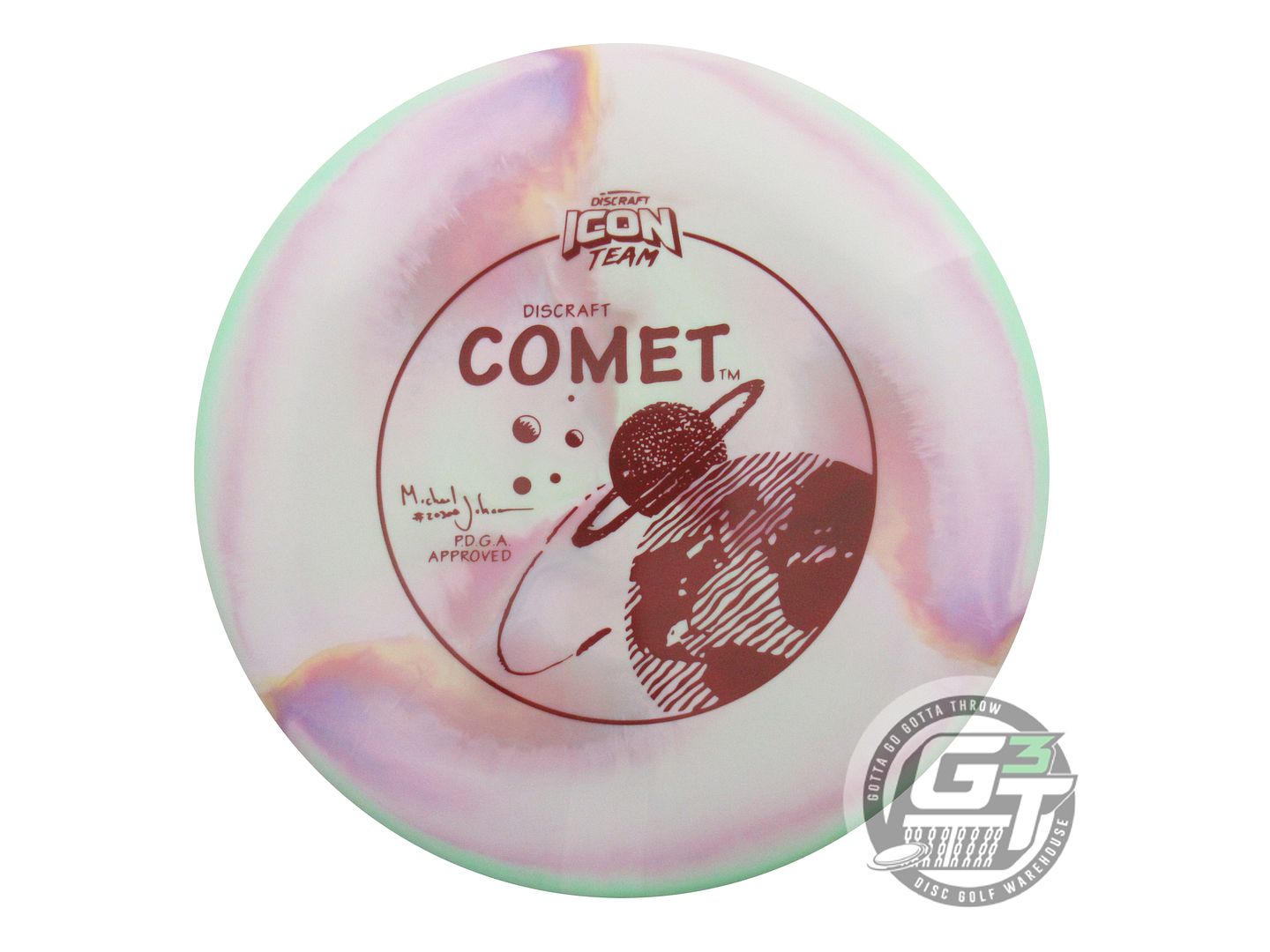 Discraft Limited Edition 2022 Tour Series Michael Johansen Swirl ESP Comet Midrange Golf Disc (Individually Listed)