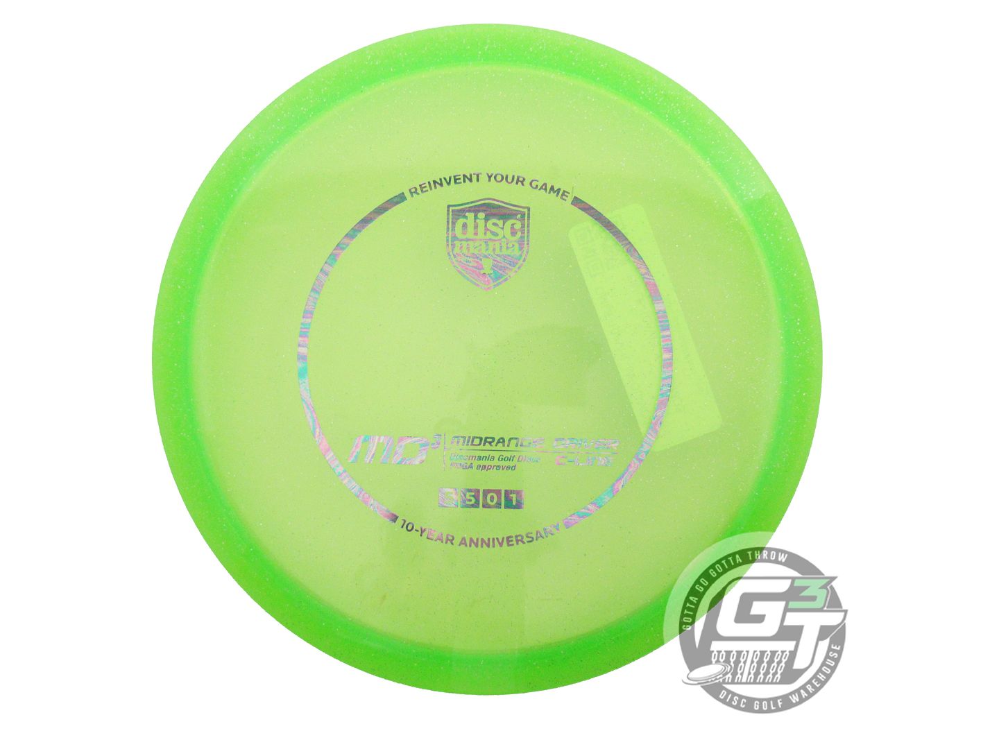 Discmania Limited Edition 10-Year Anniversary Heirloom Stamp Metal Flake C-Line MD3 Midrange Golf Disc (Individually Listed)