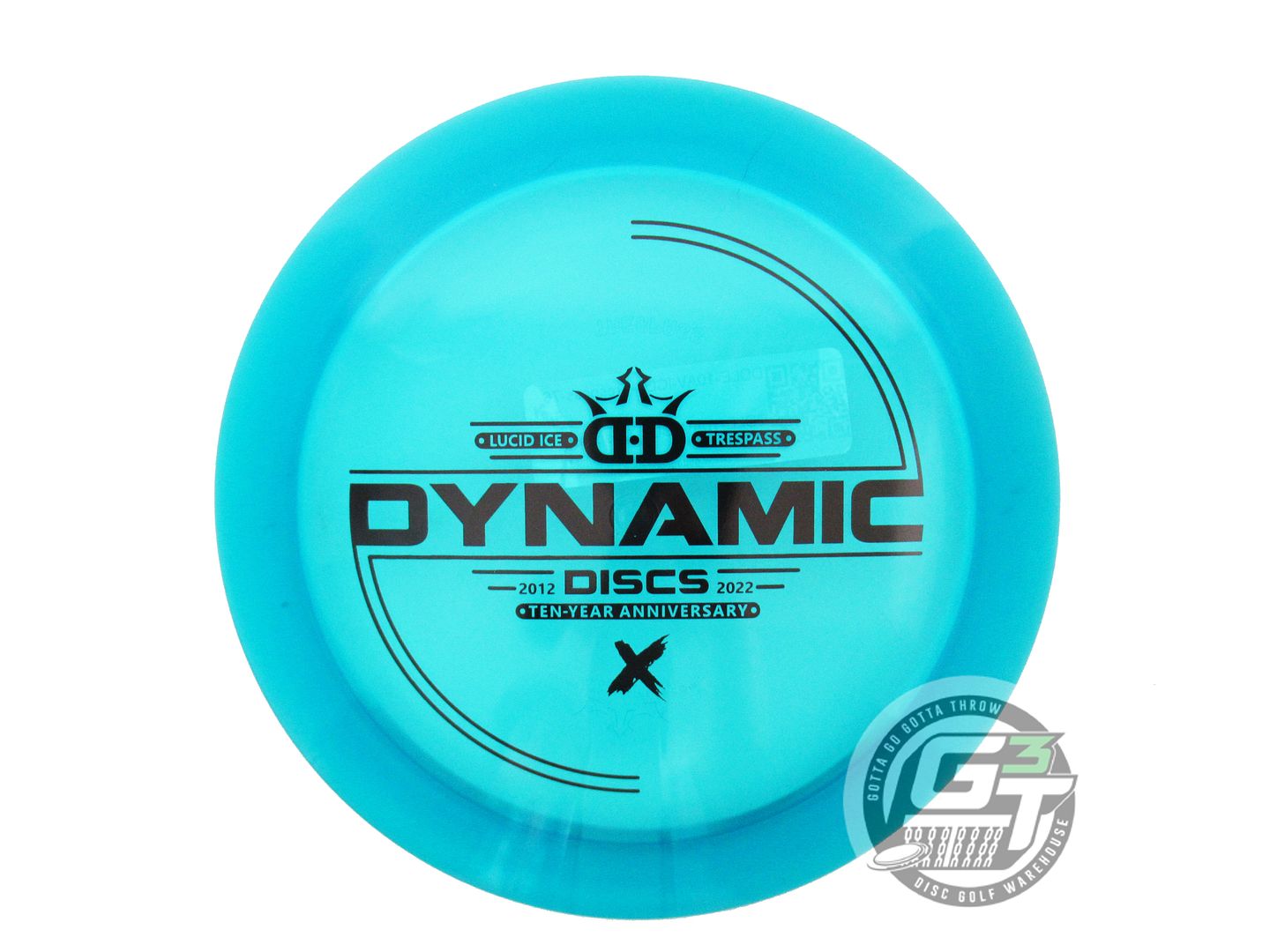 Dynamic Discs Limited Edition 10-Year Anniversary Lucid Ice Trespass Distance Driver Golf Disc (Individually Listed)