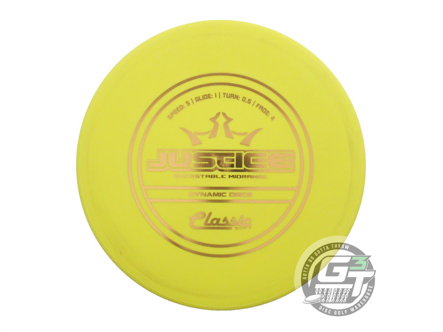 Dynamic Discs Classic Soft Justice Midrange Golf Disc (Individually Listed)