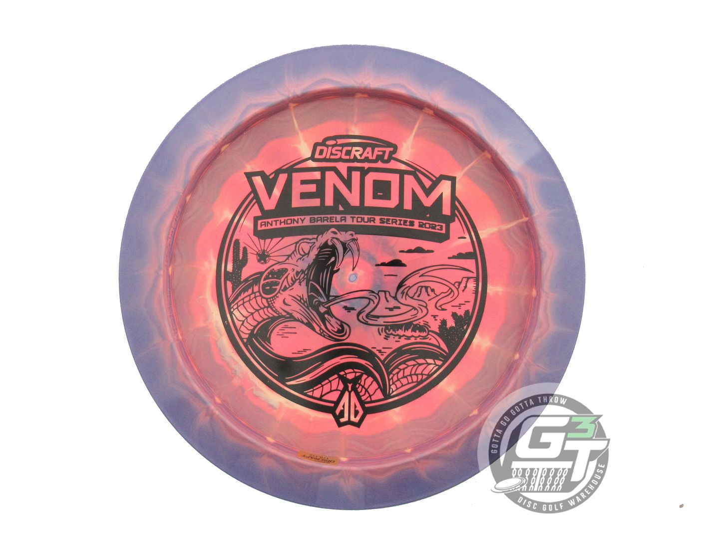 Discraft Limited Edition 2023 Tour Series Anthony Barela Understamp Swirl ESP Venom Distance Driver Golf Disc (Individually Listed)
