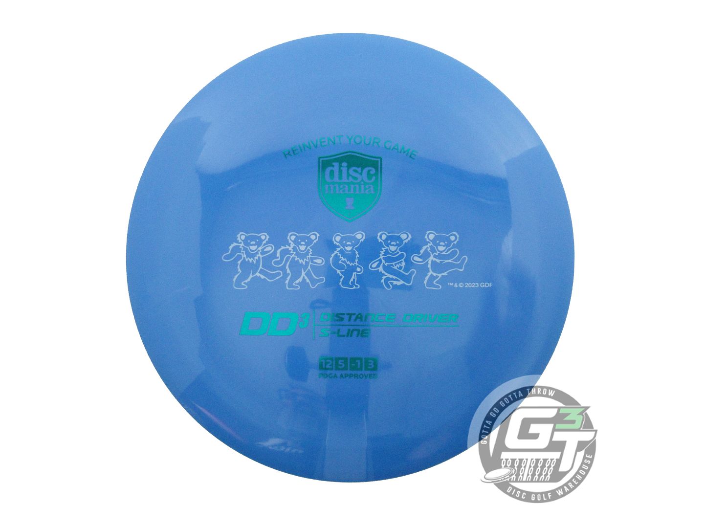 Discmania Limited Edition Grateful Dead Dancing Bears S-Line DD3 Distance Driver Golf Disc (Individually Listed)
