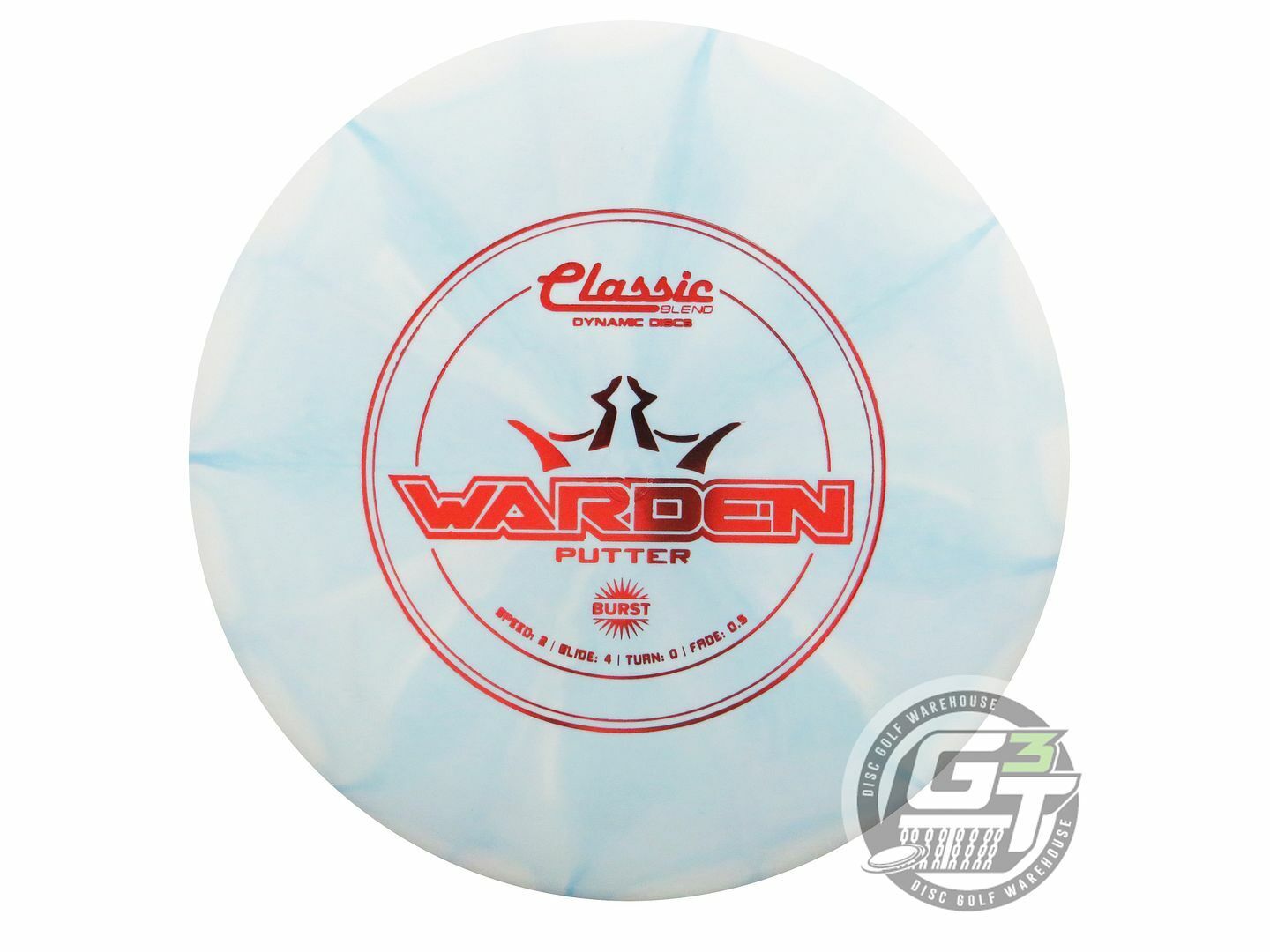 Dynamic Discs Classic Blend Burst Warden Putter Golf Disc (Individually Listed)