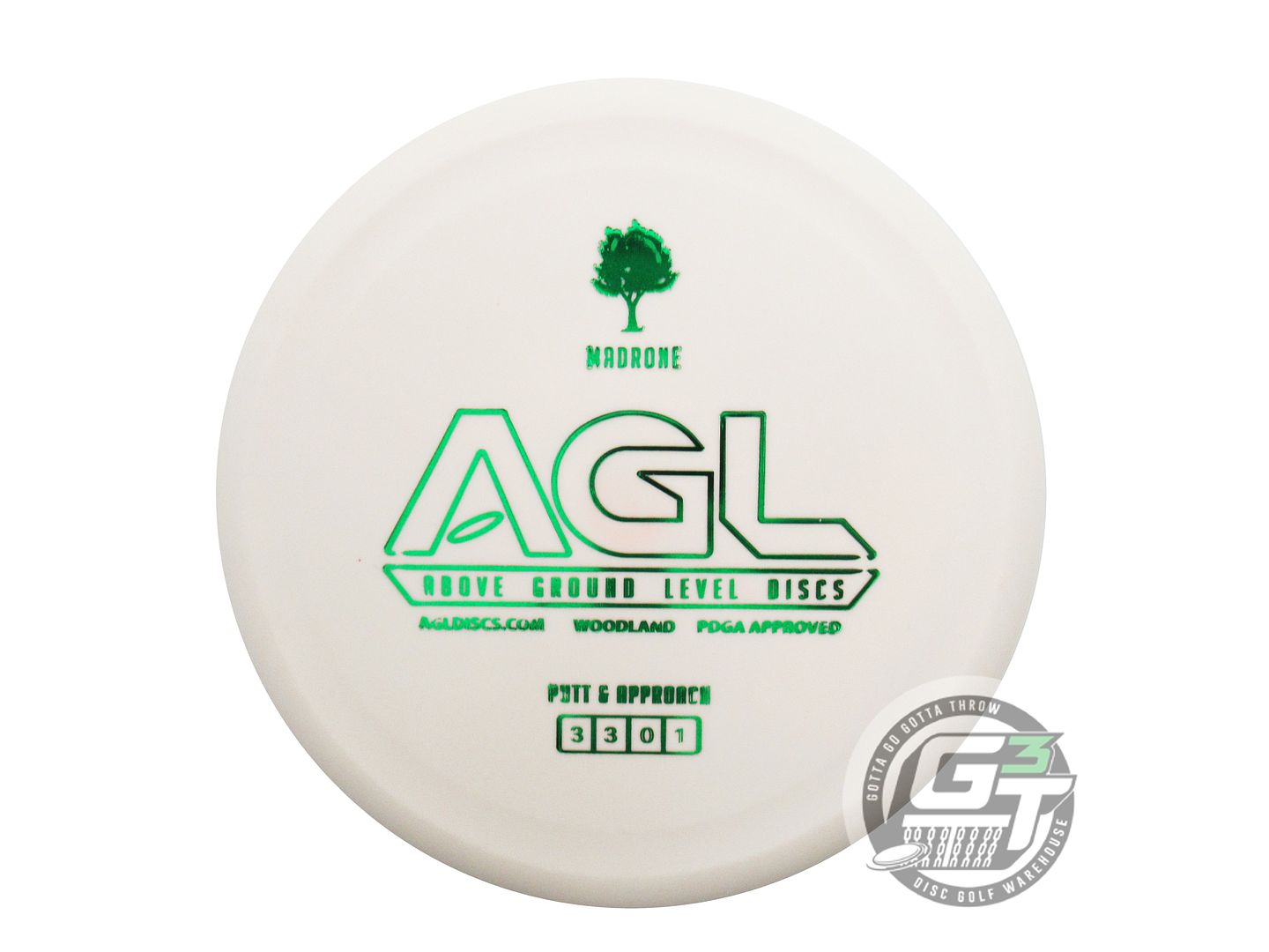 Above Ground Level Glow Woodland Madrone Putter Golf Disc (Individually Listed)