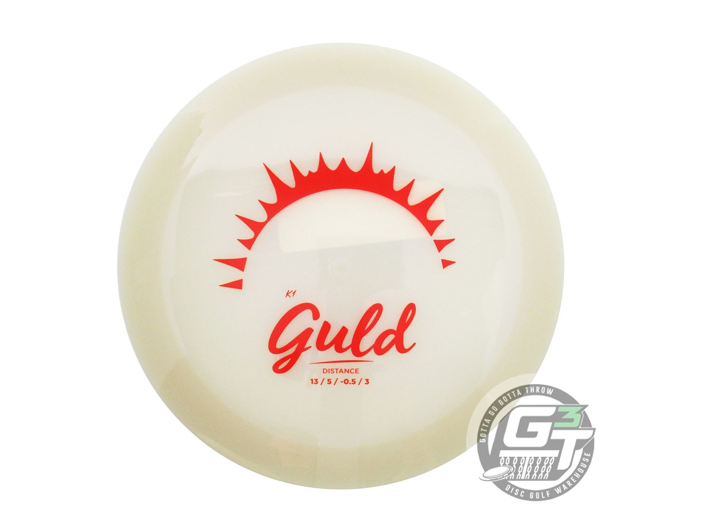 Kastaplast Glow K1 Guld Distance Driver Golf Disc (Individually Listed)