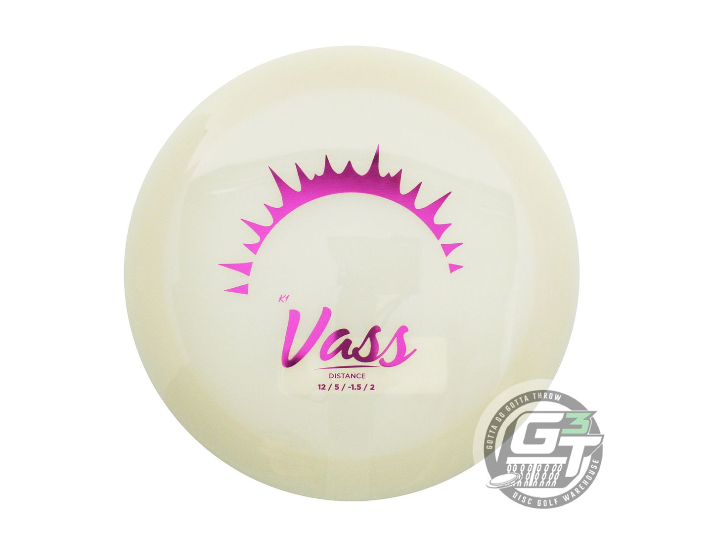 Kastaplast Glow K1 Vass Distance Driver Golf Disc (Individually Listed)