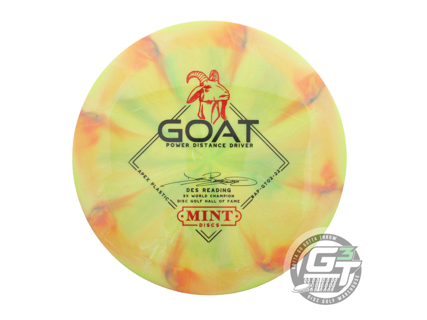 Mint Discs Apex Goat [Des Reading 3X] Distance Driver Golf Disc (Individually Listed)