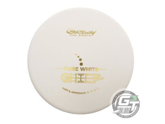 Gateway Pure White Chief Putter Golf Disc (Individually Listed)