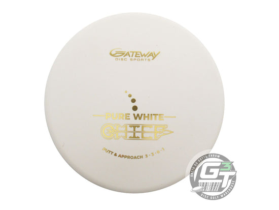 Gateway Pure White Chief Putter Golf Disc (Individually Listed)