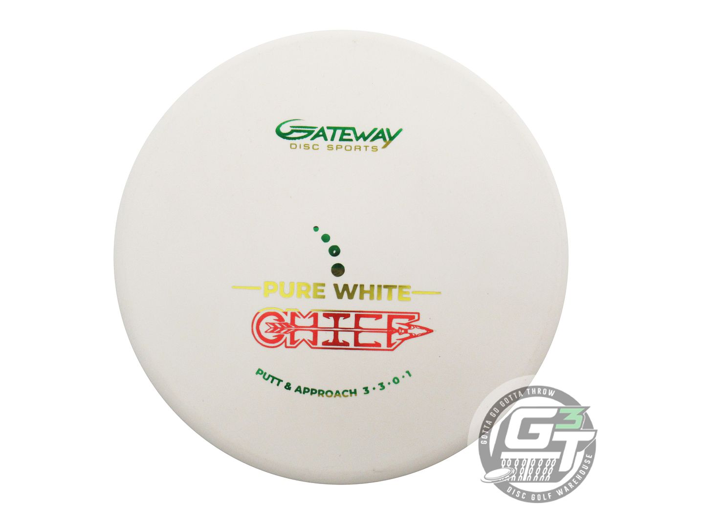 Gateway Pure White Chief Putter Golf Disc (Individually Listed)