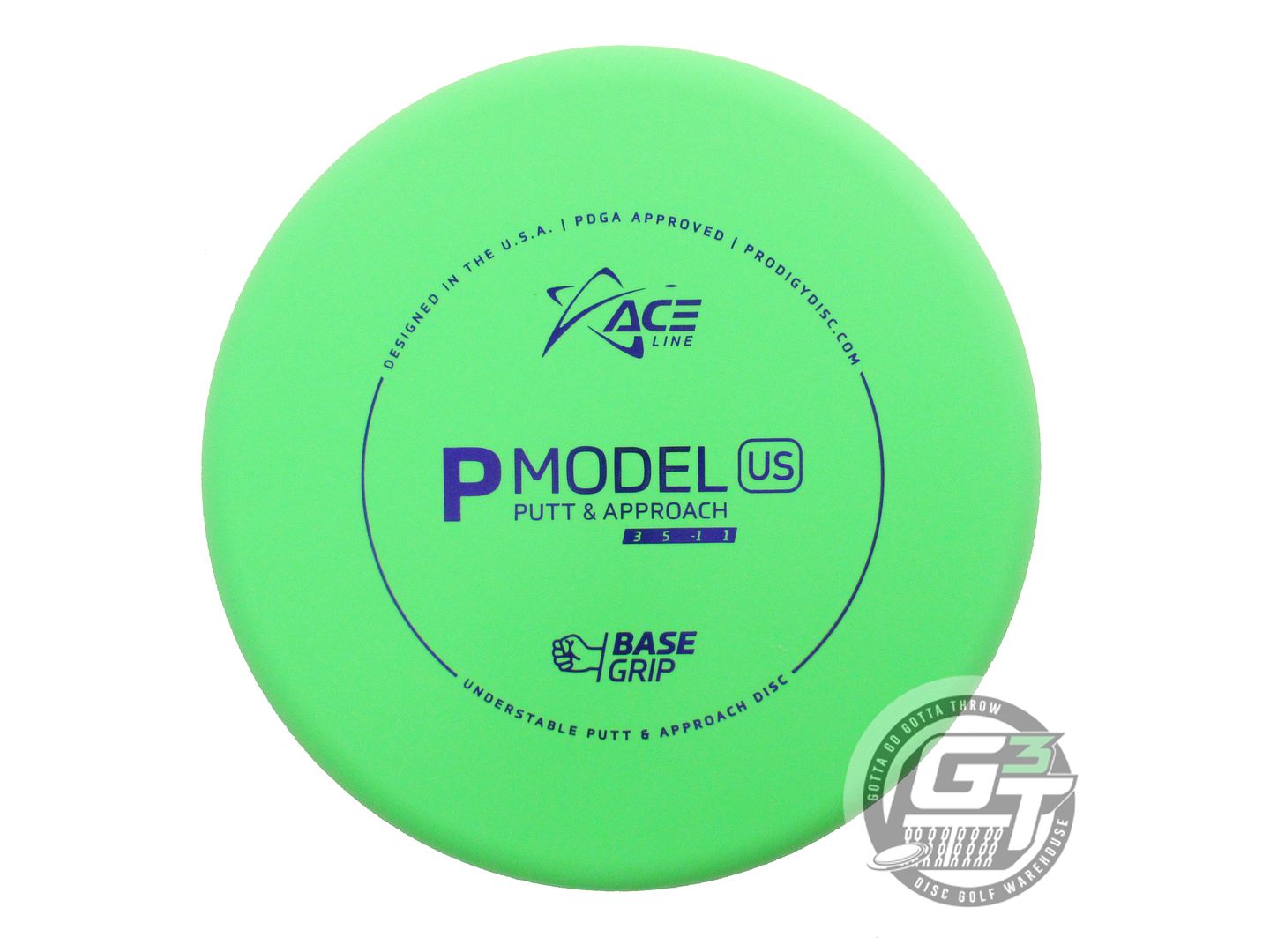 Prodigy Ace Line Base Grip P Model US Putter Golf Disc (Individually Listed)