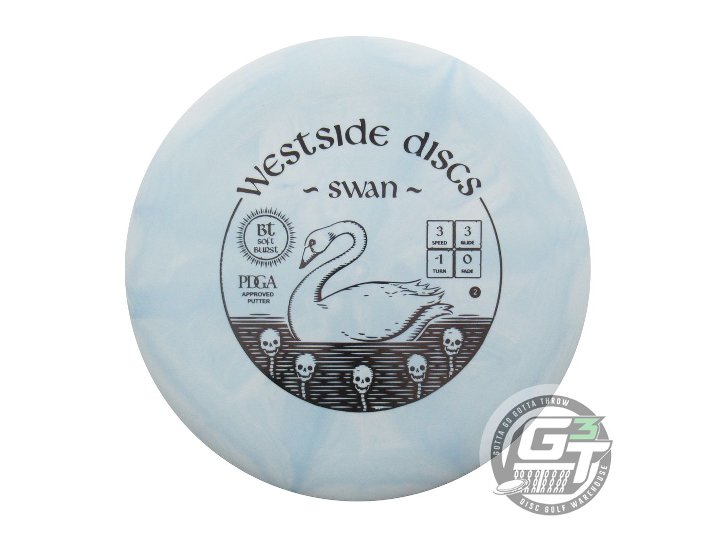 Westside BT Soft Burst Swan 2 Putter Golf Disc (Individually Listed)