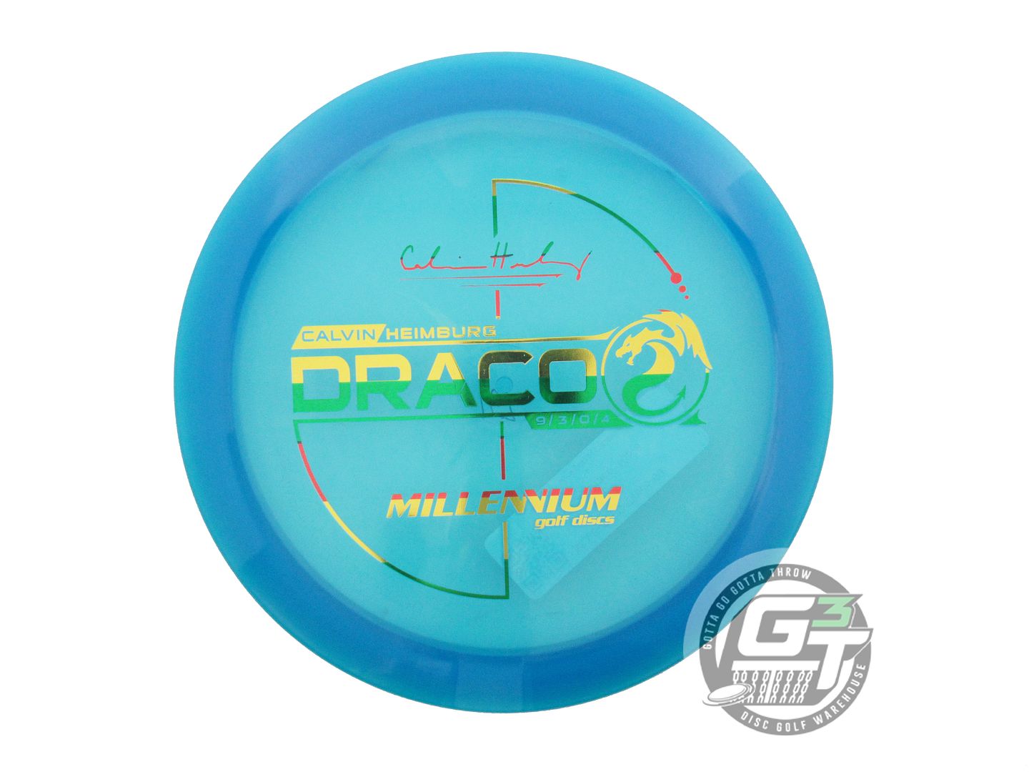 Millennium Calvin Heimburg Signature Flat Top Quantum Draco Distance Driver Golf Disc (Individually Listed)