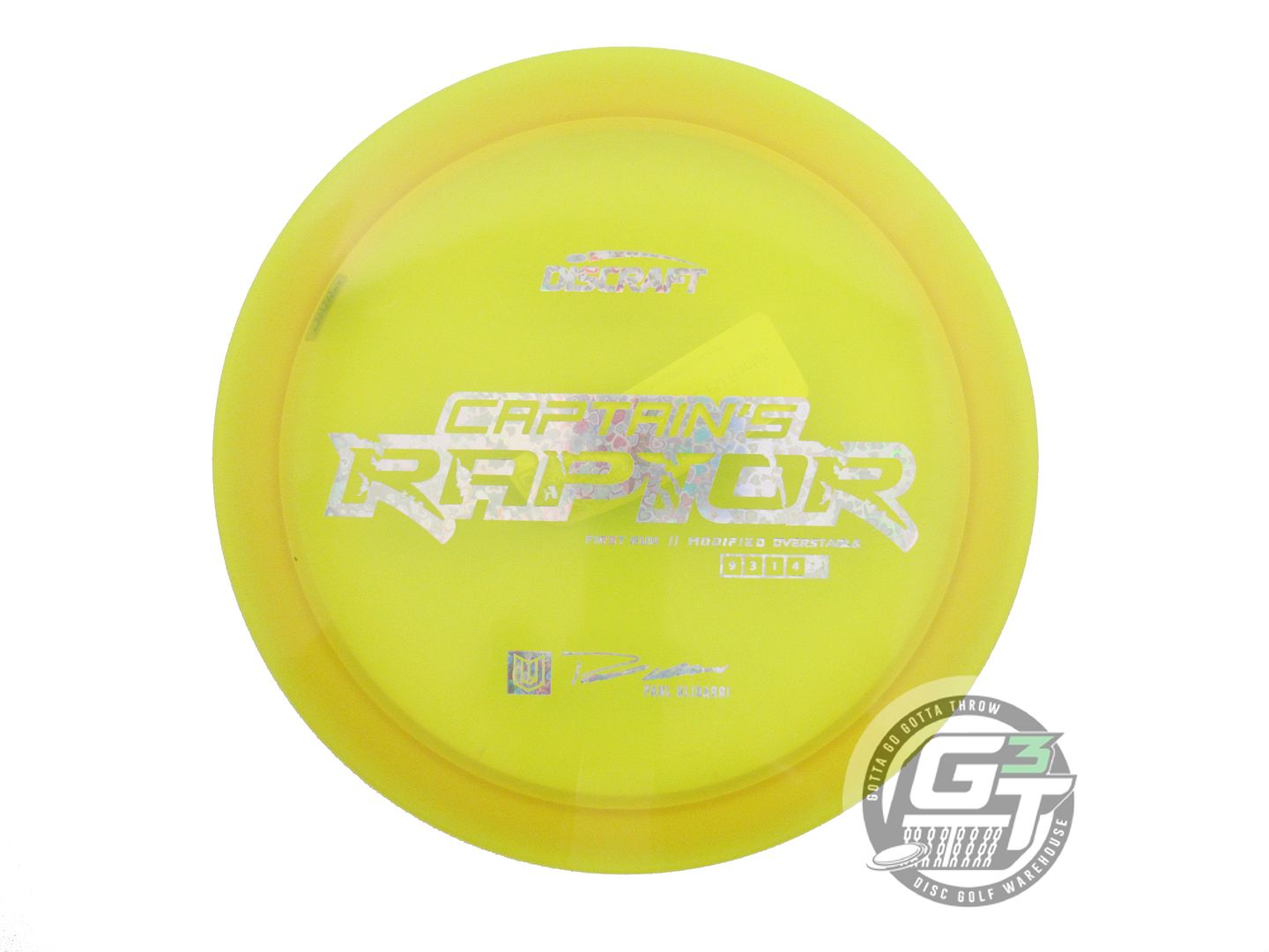 Discraft Limited Edition 2022 Paul Ulibarri Captain's Special Blend Elite Z Raptor Distance Driver Golf Disc (Individually Listed)