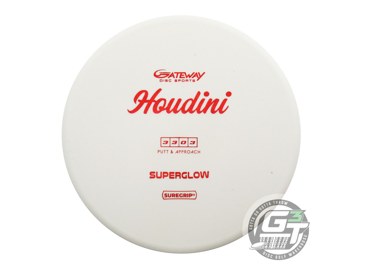 Gateway Super Glow Houdini Putter Golf Disc (Individually Listed)
