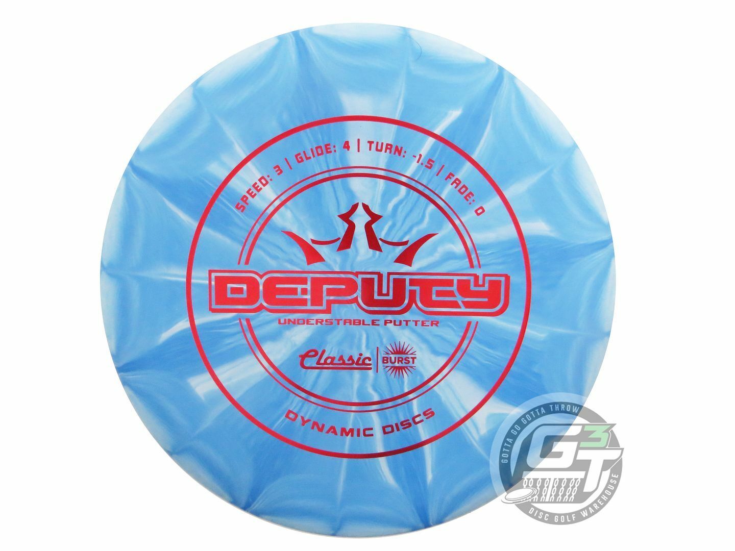 Dynamic Discs Classic Line Burst Deputy Putter Golf Disc (Individually Listed)