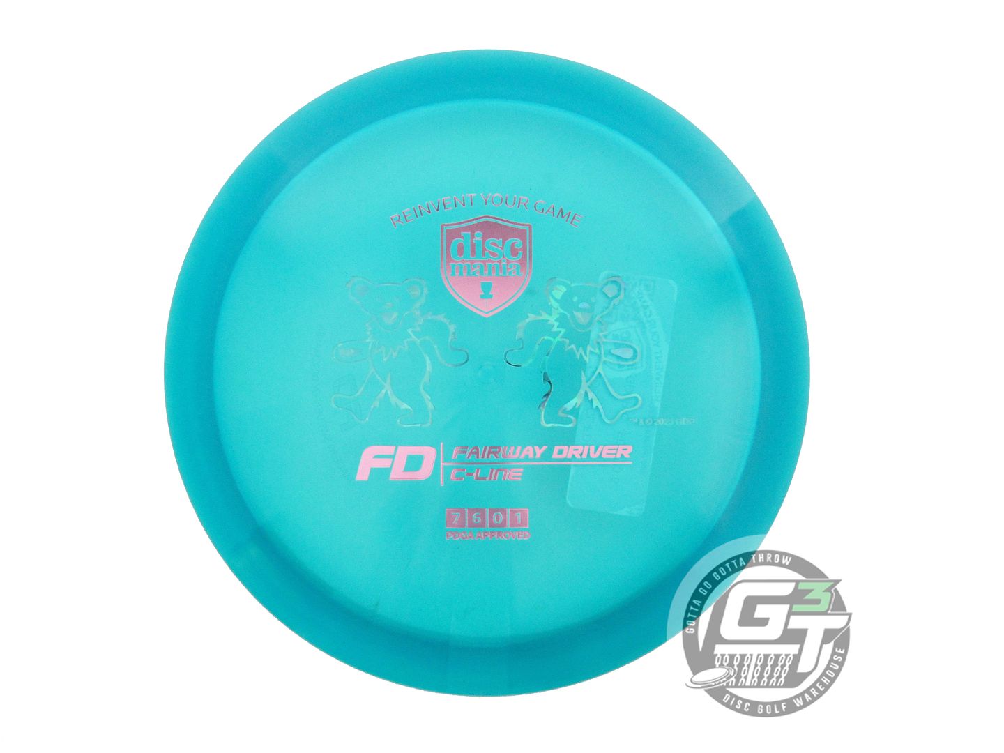 Discmania Limited Edition Grateful Dead Bear Pair Stamp C-Line FD Fairway Driver Golf Disc (Individually Listed)