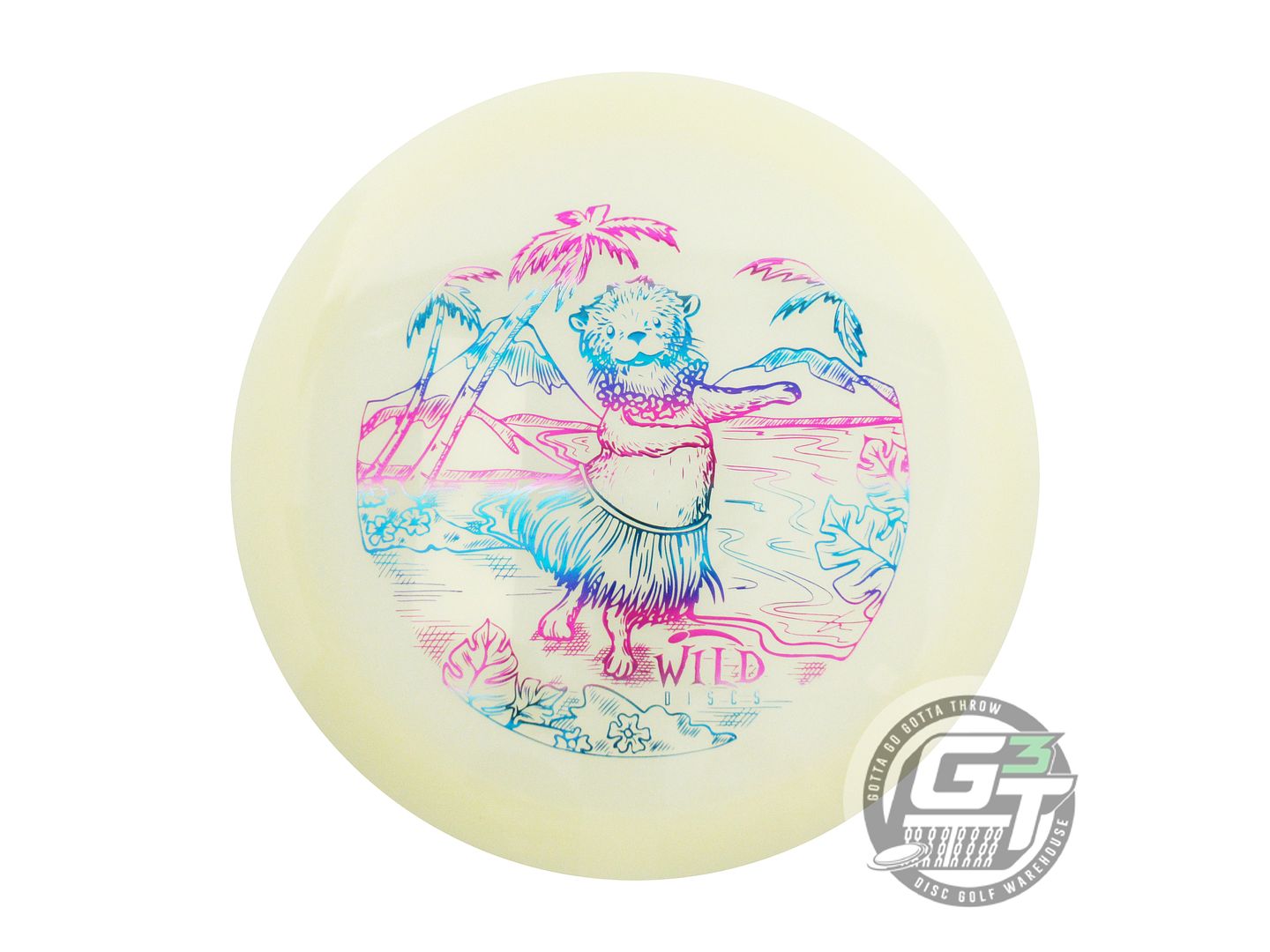 Wild Discs Limited Edition Hawaii Otter Stamp Nuclear Glow Tasmanian Devil Fairway Driver Golf Disc (Individually Listed)
