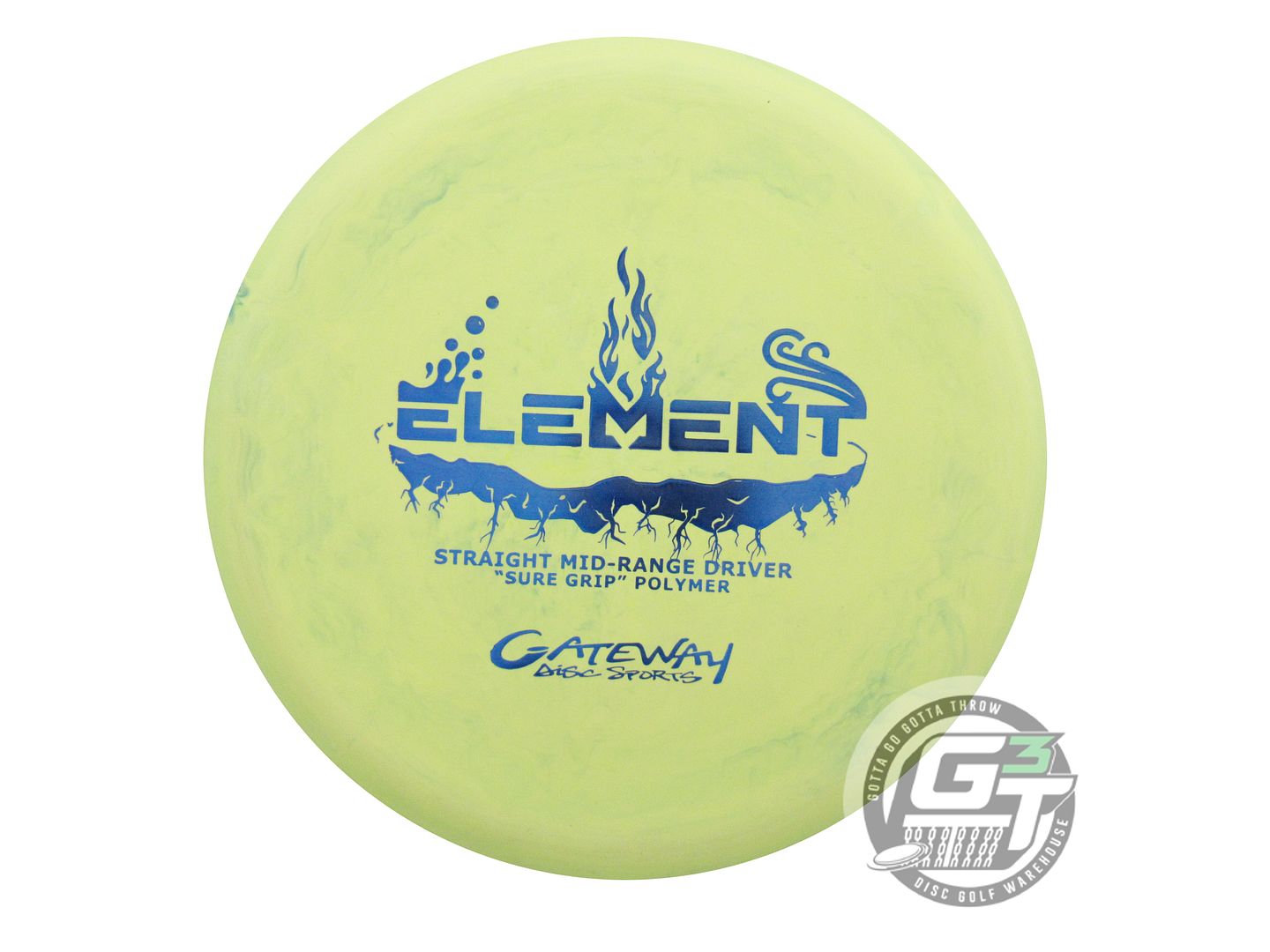 Gateway Sure Grip Element Midrange Golf Disc (Individually Listed)