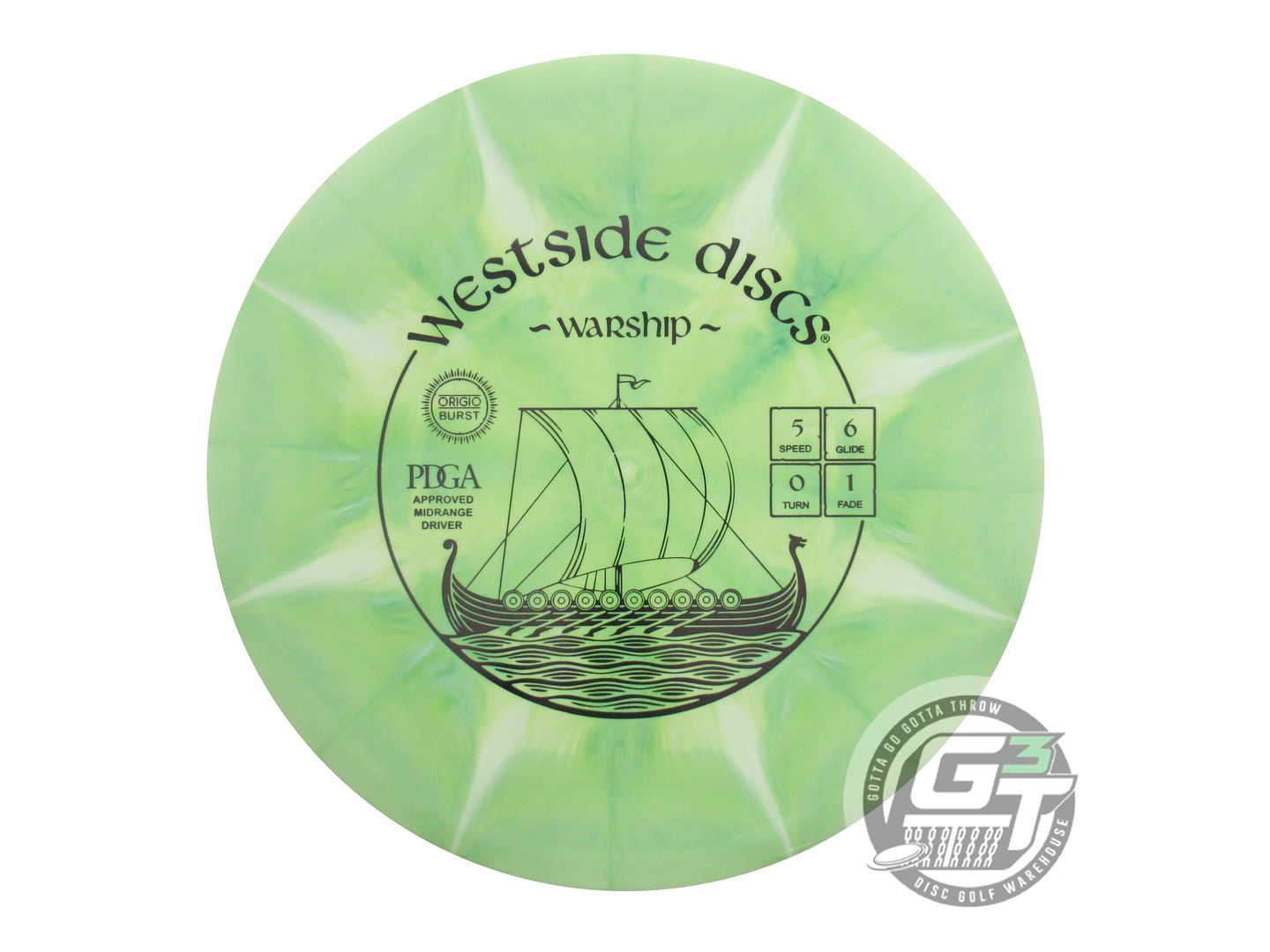 Westside Origio Burst Warship Midrange Golf Disc (Individually Listed)