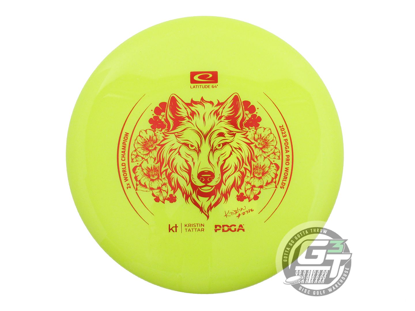 Latitude 64 Limited Edition Kristin Tattar 2X World Champion Opto-X Pure Putter Golf Disc (Individually Listed)