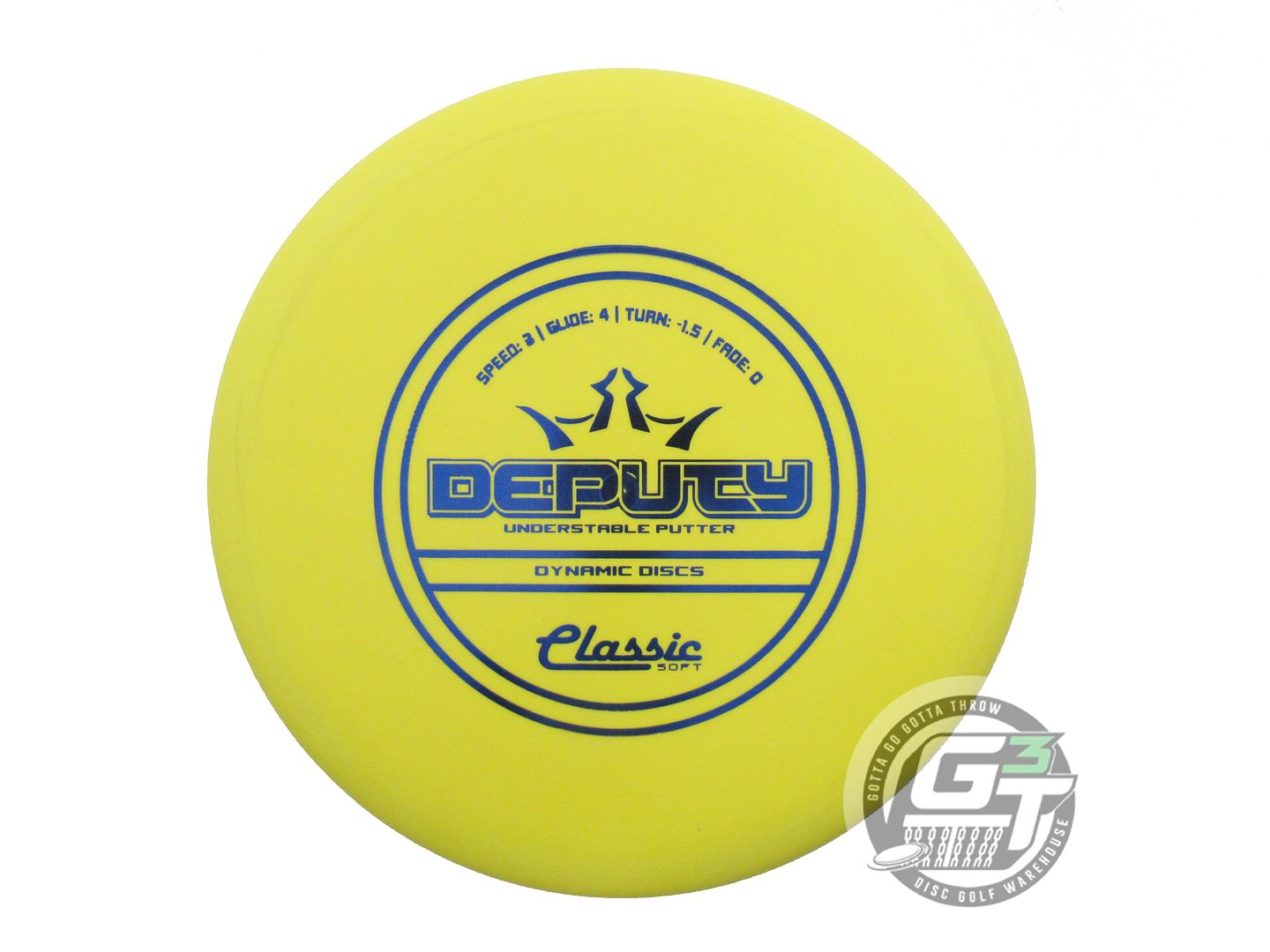 Dynamic Discs Classic Soft Deputy Putter Golf Disc (Individually Listed)