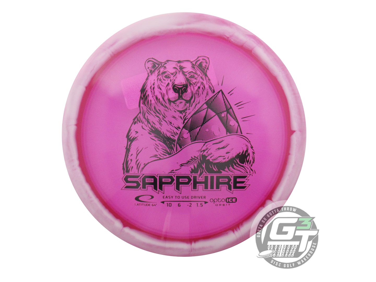 Latitude 64 Opto Ice Orbit Sapphire Distance Driver Golf Disc (Individually Listed)