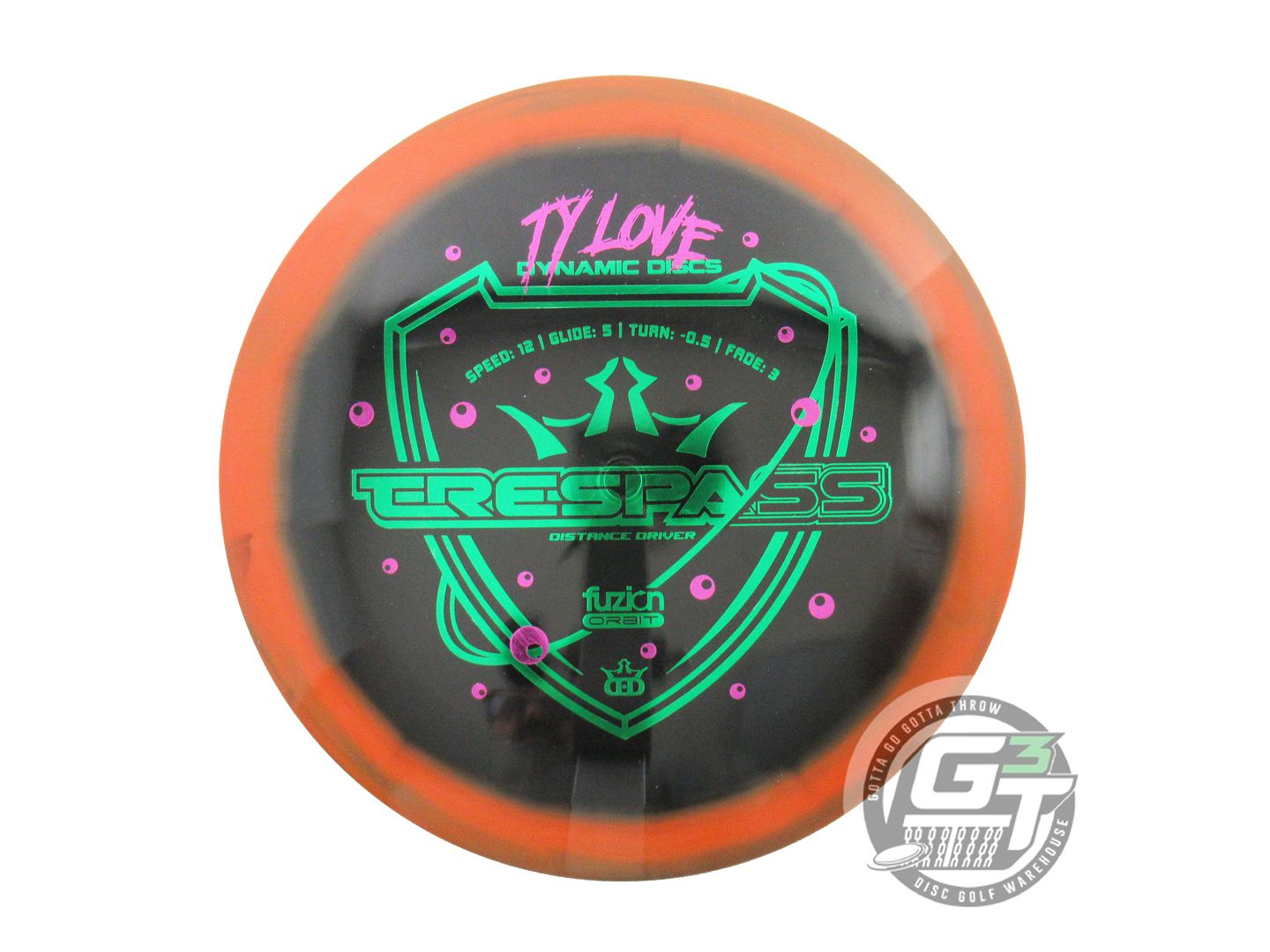 Dynamic Discs Limited Edition 2023 Team Series Ty Love Fuzion Orbit Trespass Distance Driver Golf Disc (Individually Listed)