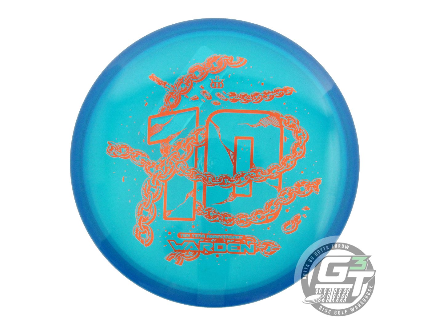 Dynamic Discs Limited Edition 10-Year Anniversary Lucid Ice Warden Putter Golf Disc (Individually Listed)