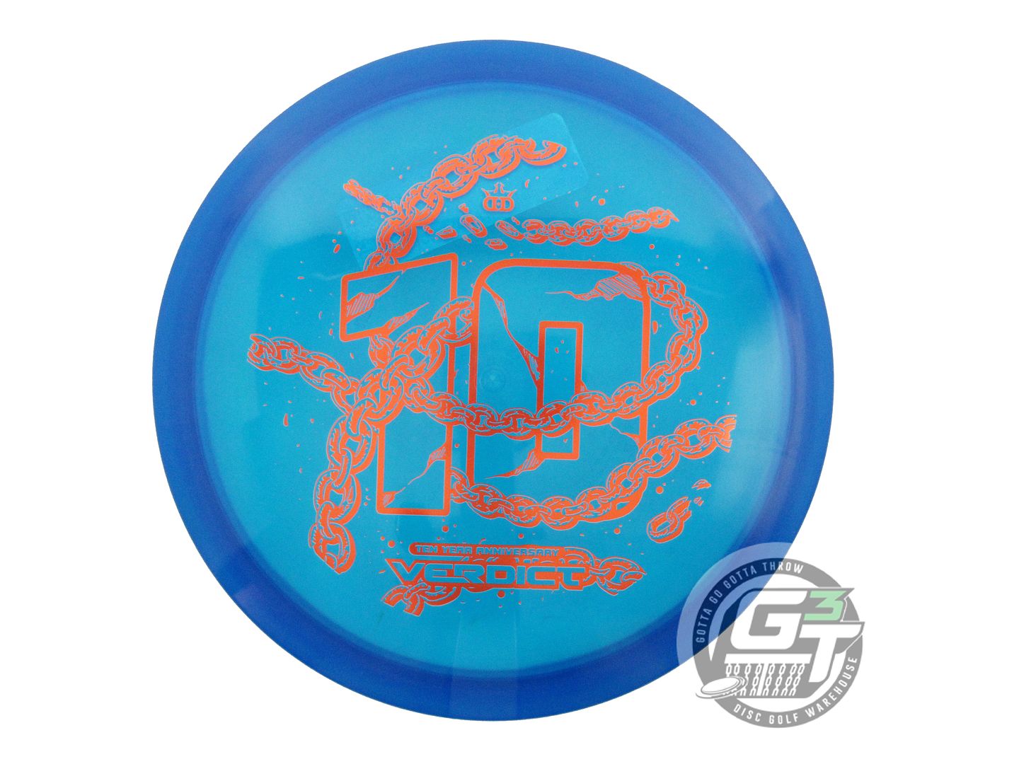 Dynamic Discs Limited Edition 10-Year Anniversary Lucid Ice Verdict Midrange Golf Disc (Individually Listed)