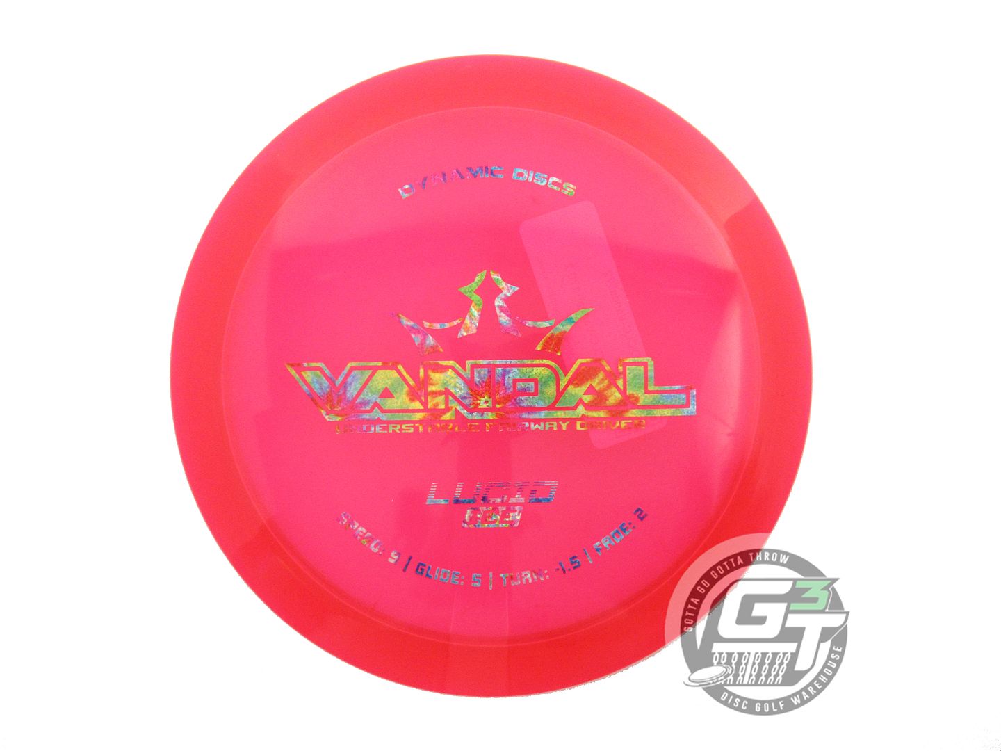 Dynamic Discs Lucid Ice Vandal Fairway Driver Golf Disc (Individually Listed)