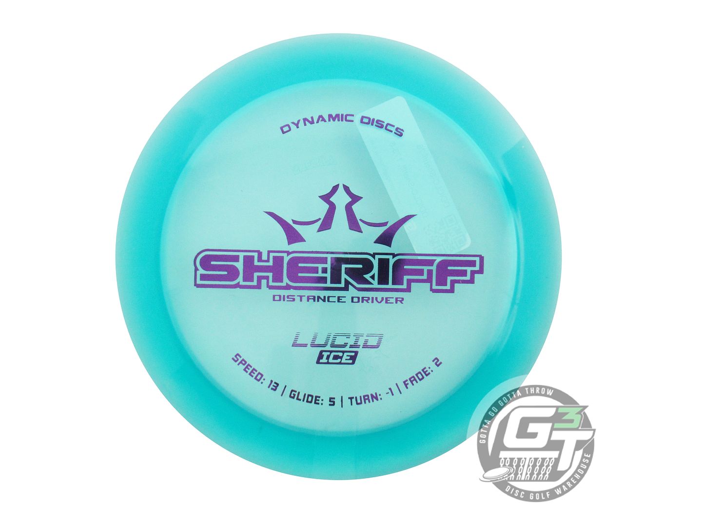 Dynamic Discs Lucid Ice Sheriff Distance Driver Golf Disc (Individually Listed)